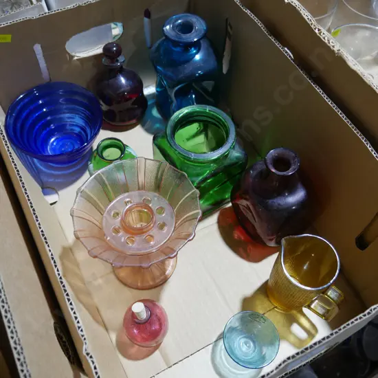 Coloured glassware