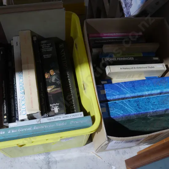 2 boxes of books