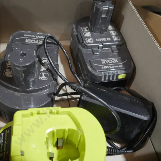 Ryobi batteries and charger