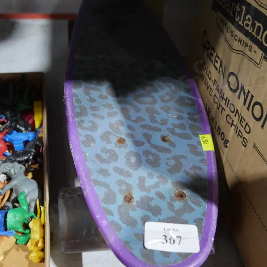Purple skateboard