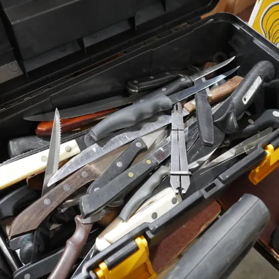Tool box of knives