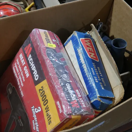 Heat guns, drill and jig saw