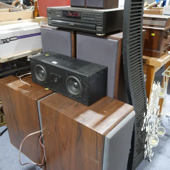 Technics CD player and speakers