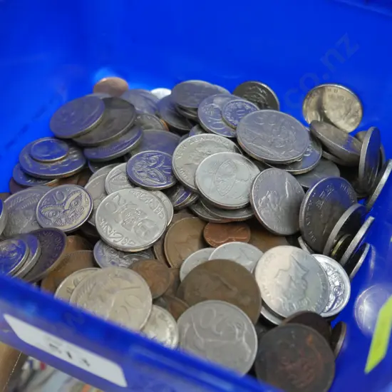 Container of coins