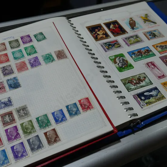 2 stamp albums