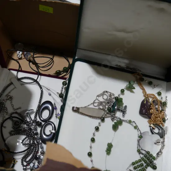 Costume jewellery in cases