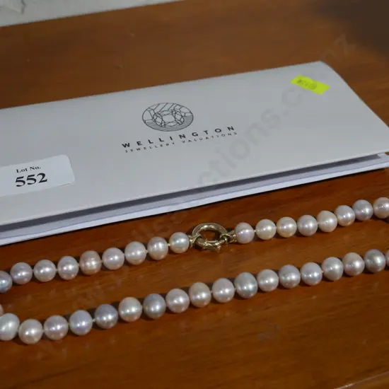 Cultured freshwater pearls, valuation of $1790