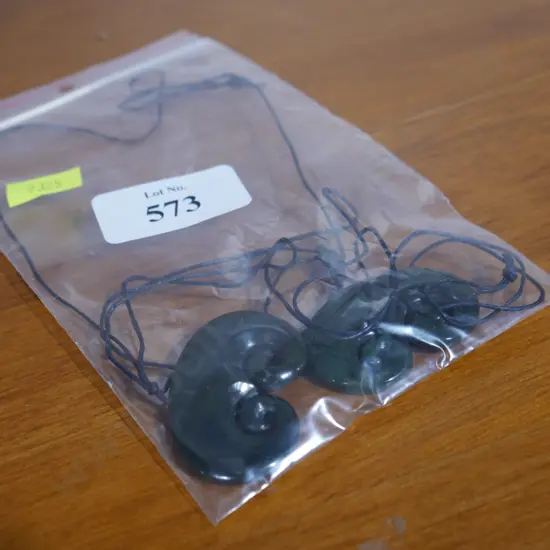 Greenstone necklaces