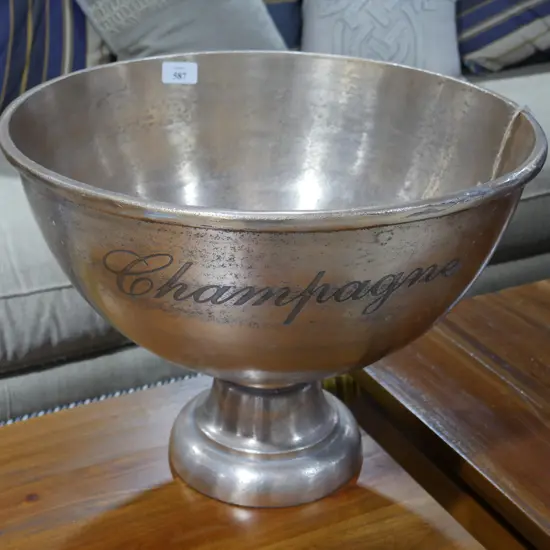 Very large champagne bowl