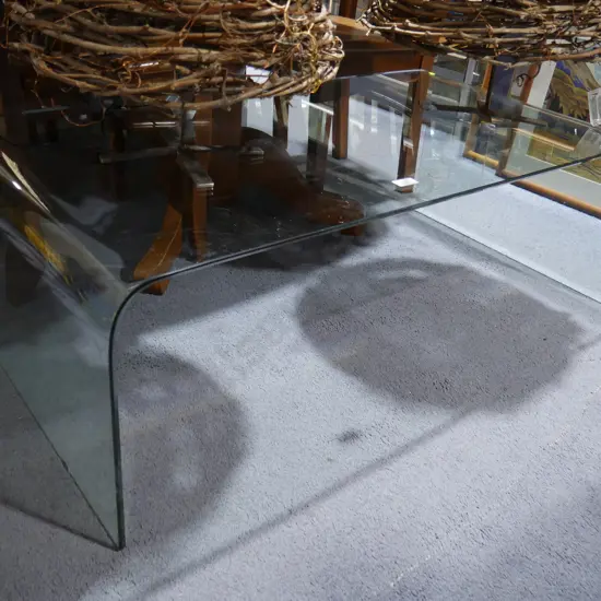 Glass coffee table