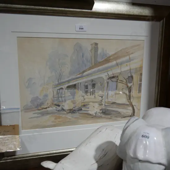 Framed watercolour Marianne Wiles