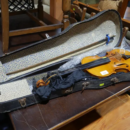 Stratavarius german made violin, bow and case