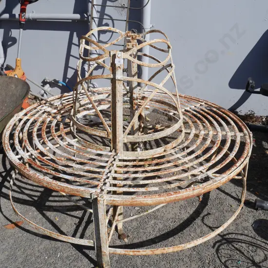 Wrought iron outdoor seats