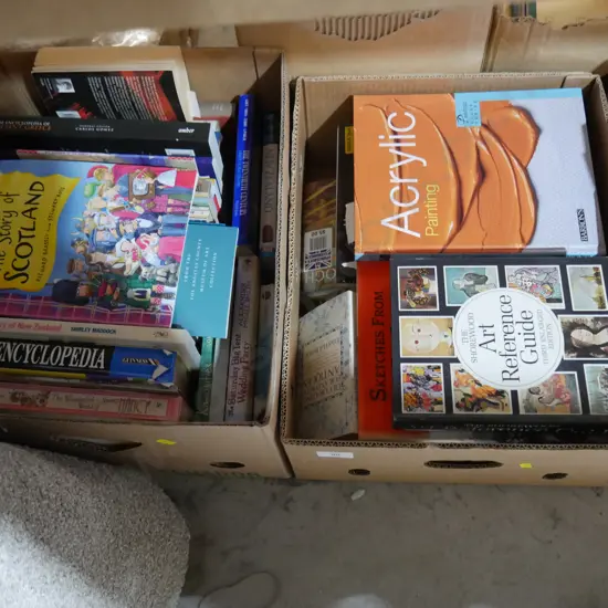 2 boxes books