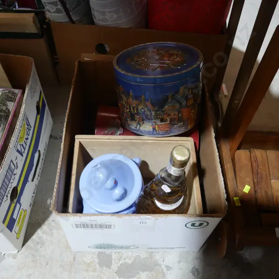 Pescevino table wine, tins etc