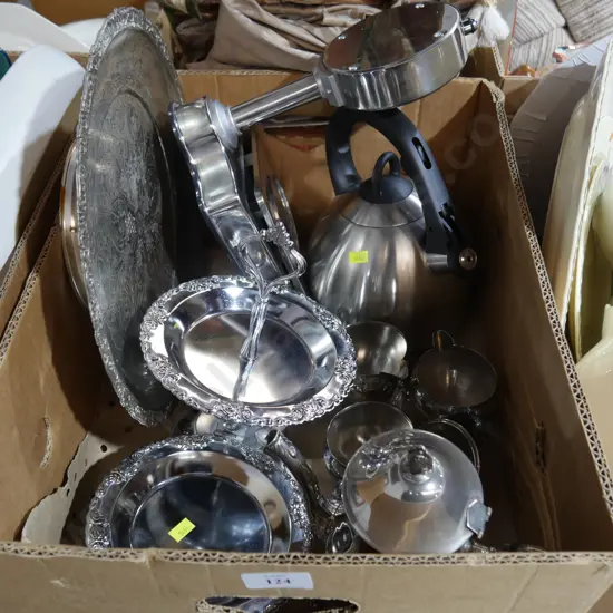 Ep ware, kettle, scales