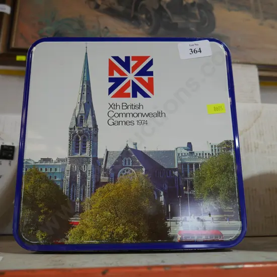 Commonwealth Games biscuit tin 1974