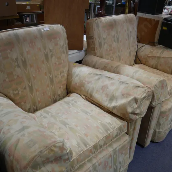 Pair easy chairs