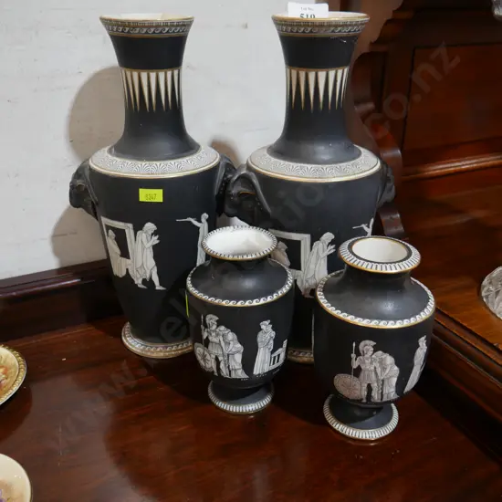 Pratts Greek pattern china, A/F