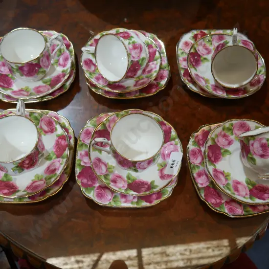 6 Royal Albert trios