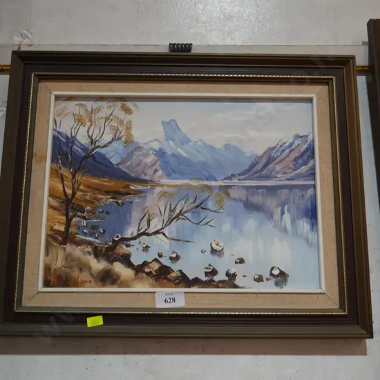 Peter Long painting, Mt Cook