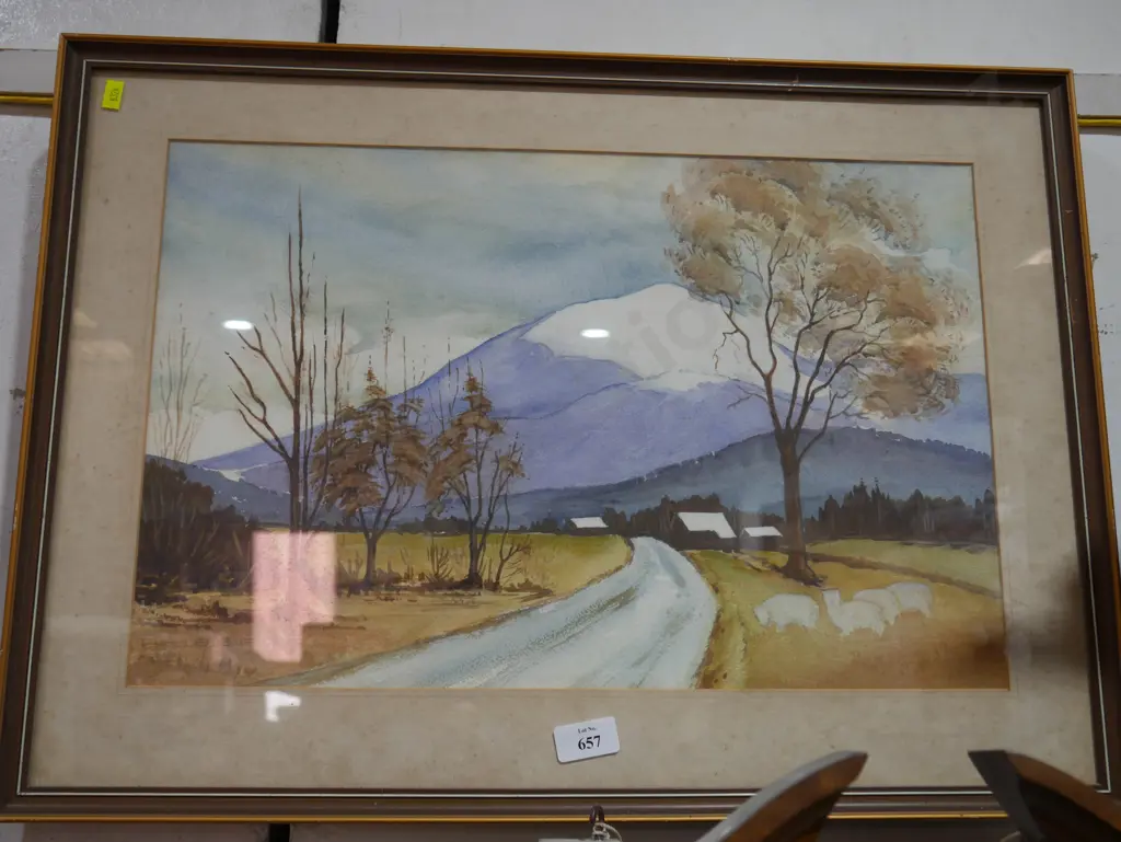 Framed watercolour Image 1++