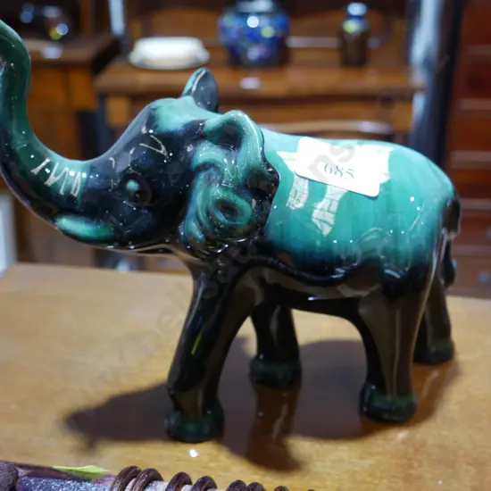 Blue mountain pottery elephant