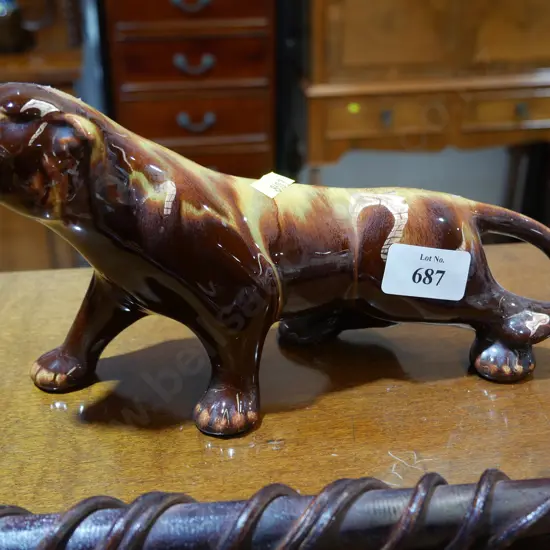 Blue mountain pottery lion