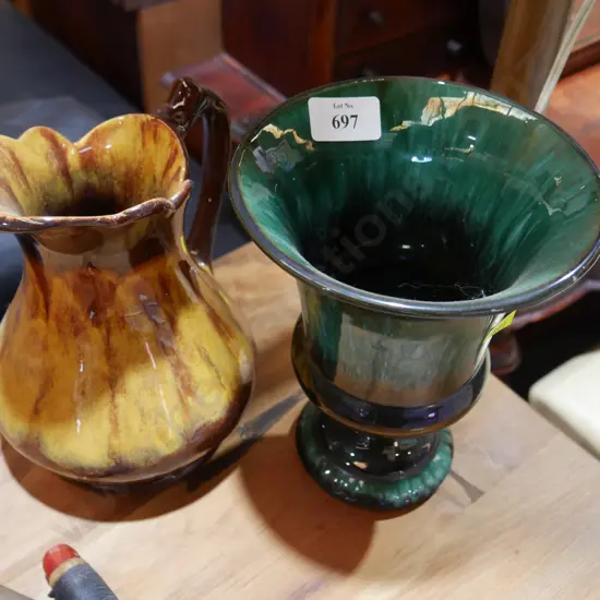 2 Blue Mountain vases