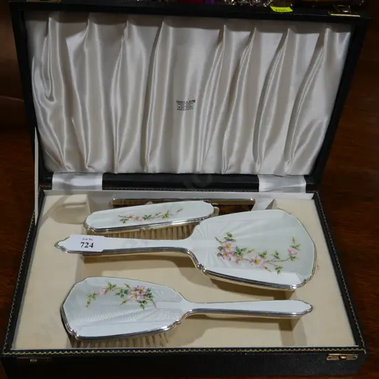 Sterling Silver and chrome duchess set