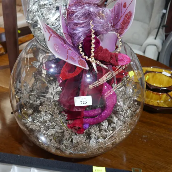 Glass bowl decoration
