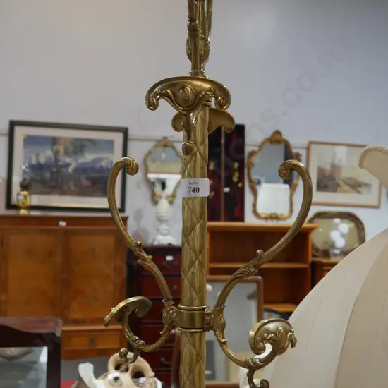 Brass coat stand
