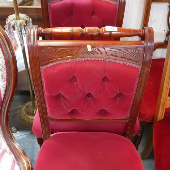 Pair Edwardian chairs