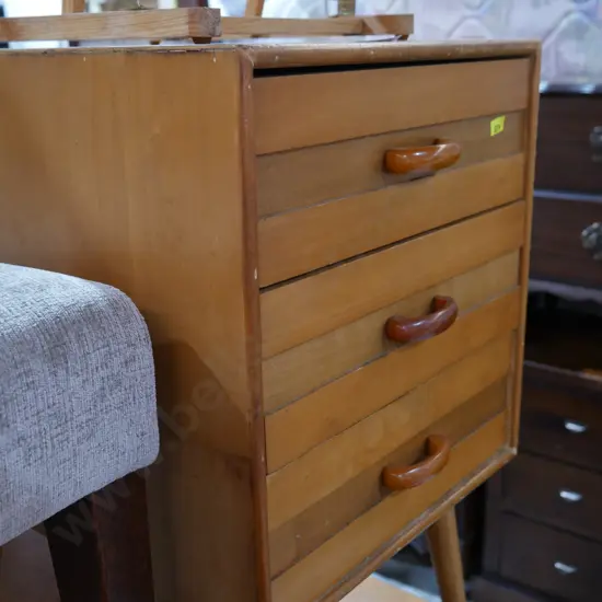 Wooden sewing drawers
