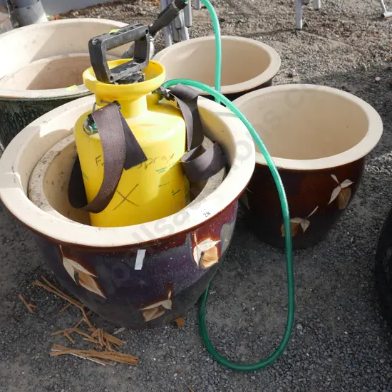Plant Pots and sprayer