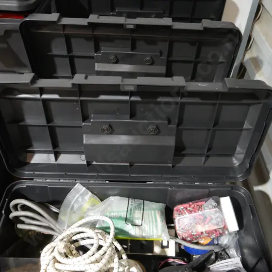 3 tool boxes and contents