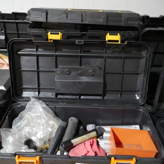 4 tool boxes and contents