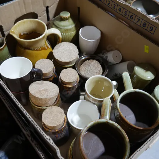 Pottery mugs etc