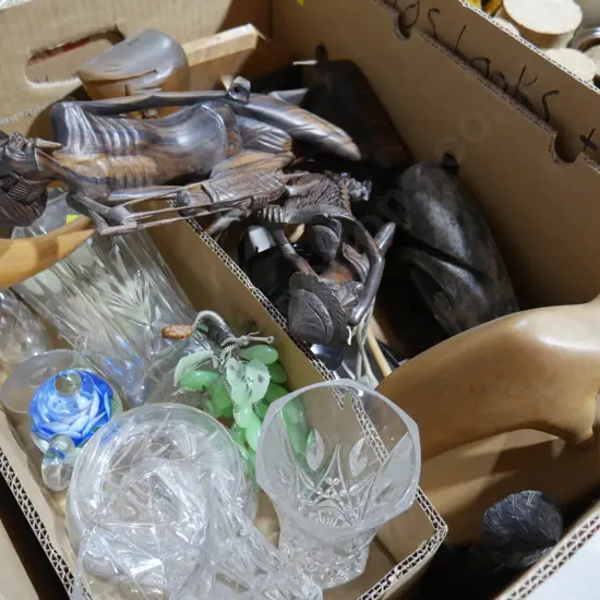 Wooden ornaments etc