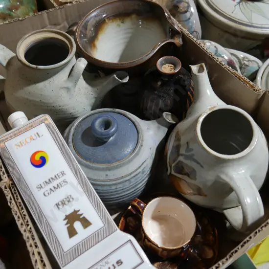 Pottery jugs etc