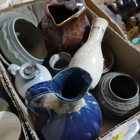 Pottery jugs etc