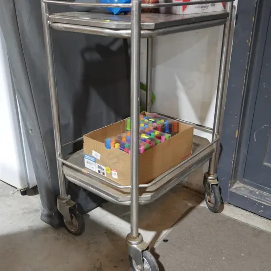 2 tier metal trolley
