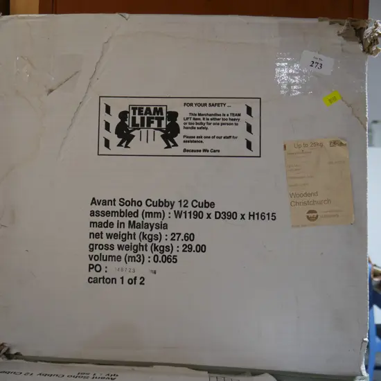 12 cube cubby To Be Assembled