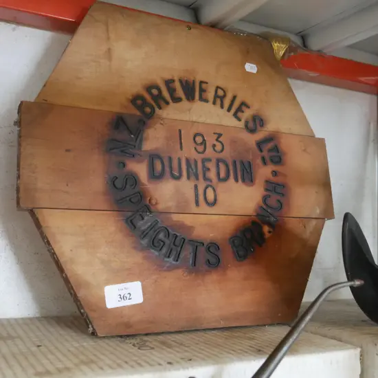 Speights wooden plaque