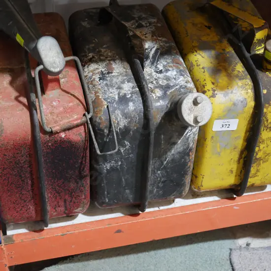 3 petrol cans