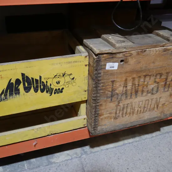 Lanes Ltd Dunedin advertising box