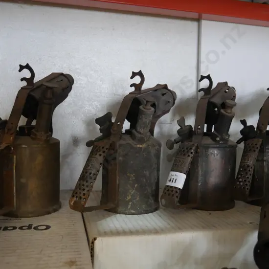 4 vintage blow torches