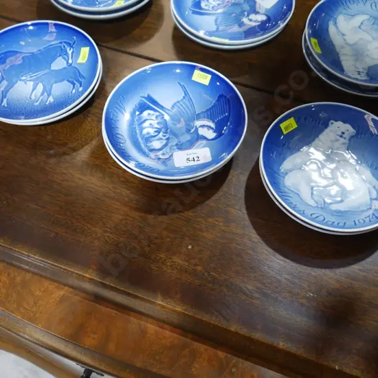 6 Copenhagen mother's day plates