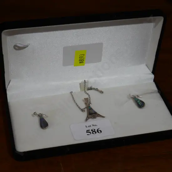 Necklace and earrings