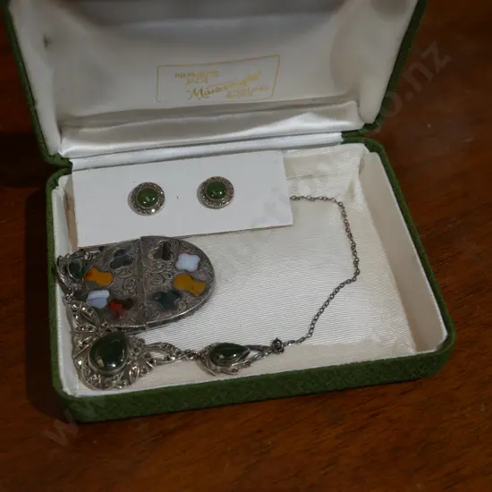 Necklace and earrings